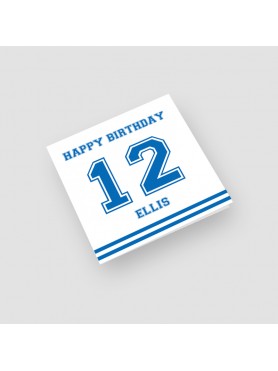 12th Blue Varsity Birthday Card