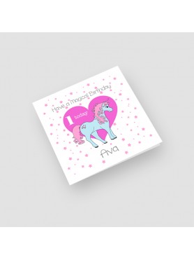 1st Birthday Unicorn Card