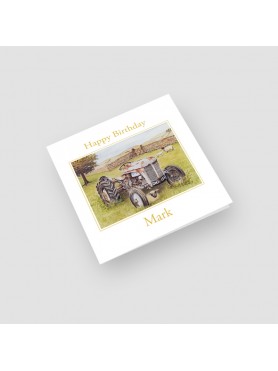 Tractor Sheep Birthday Card
