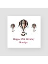 85th Hot Air Balloon Birthday Card 