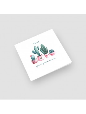 Cactus Valentines Card